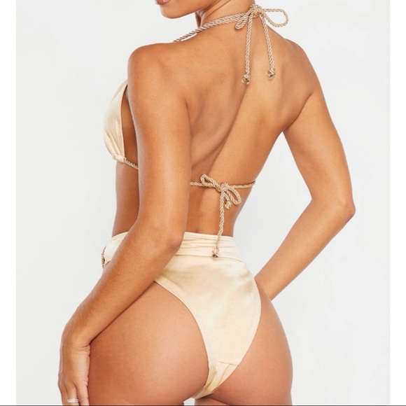 Nude Strappy Rope Bikini Set - Picture 2 of 5